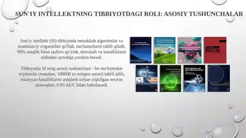 Tibbiyotda Sun'iy Intellektga Kirish 3