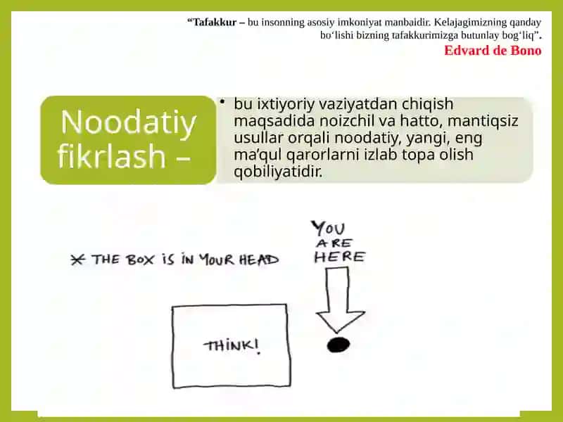 Noodatiy fikrlashning mazmuni va mohiyati 3