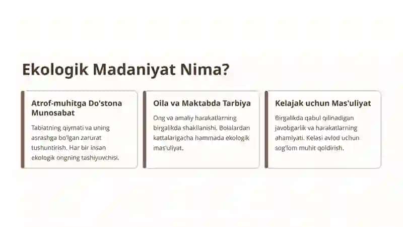 Ekologik Ma'rifat va Madaniyat: O'zbekistonning Yashil Kelajagi 3