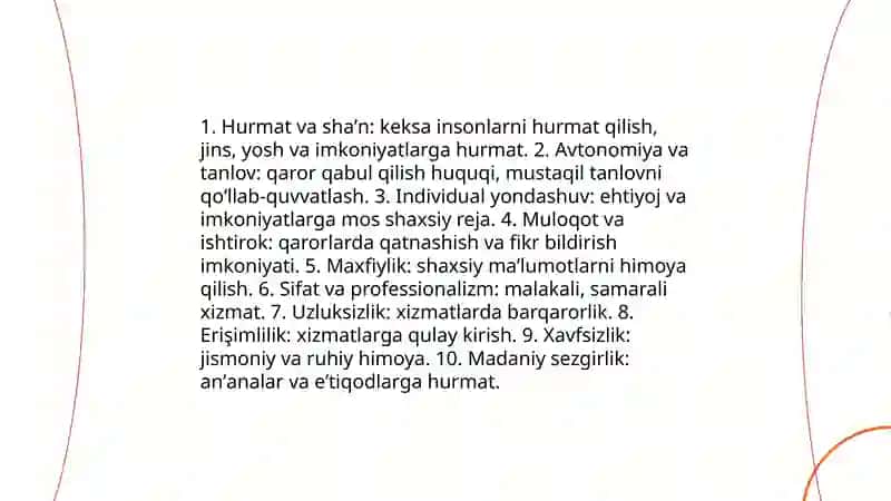 Keksa yoshdagilarga ijtimoiy xizmat ko'rsatish tamoyillari 3