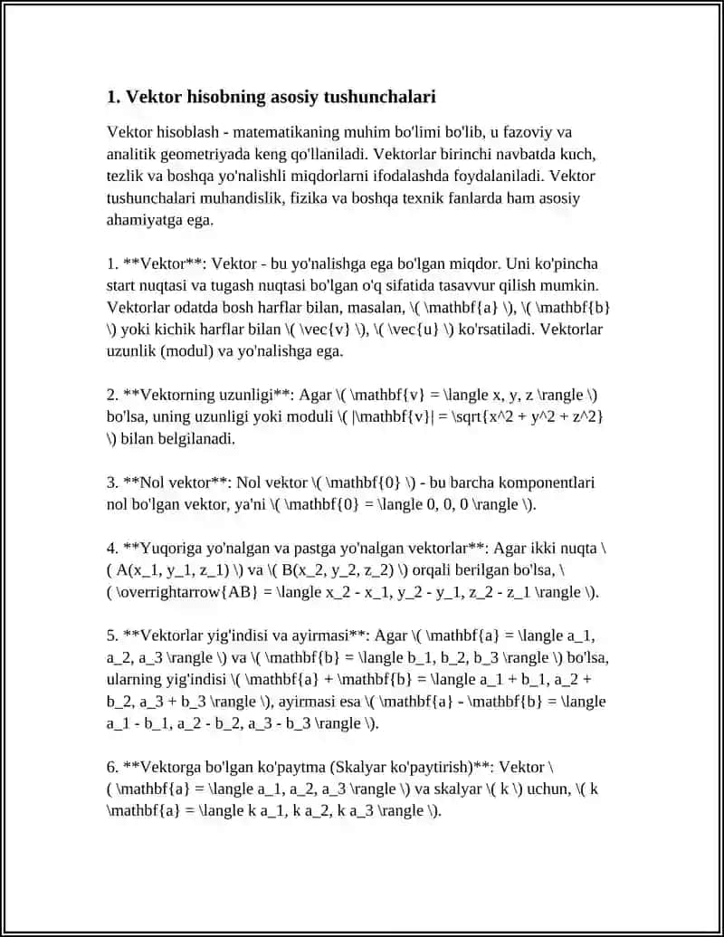 BIOLOGIK TIZIMLARNI MODELLASHTIRISHDA VEKTOR HISOB TATBIQLARI 3