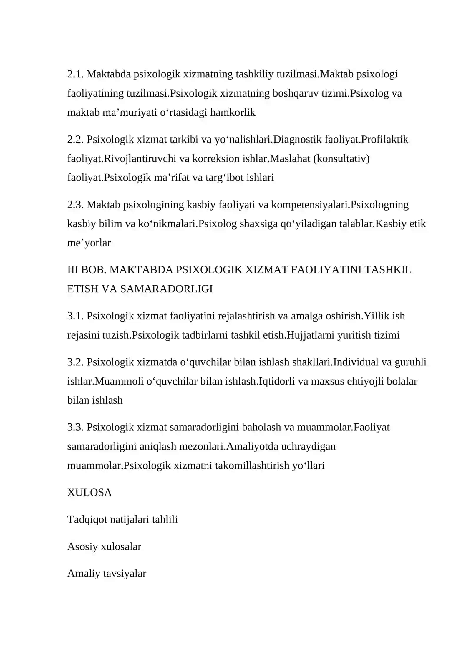 Maktabda psixologik xizmat tuzilmasi, tarkibi va faoliyatini tashkil etish 3