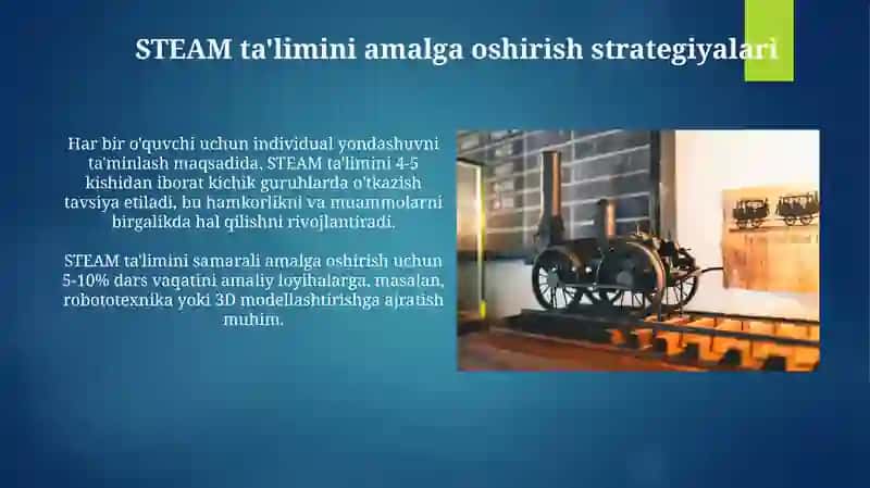 STEAM Ta'limini Amalga Oshirish Strategiyalari 3