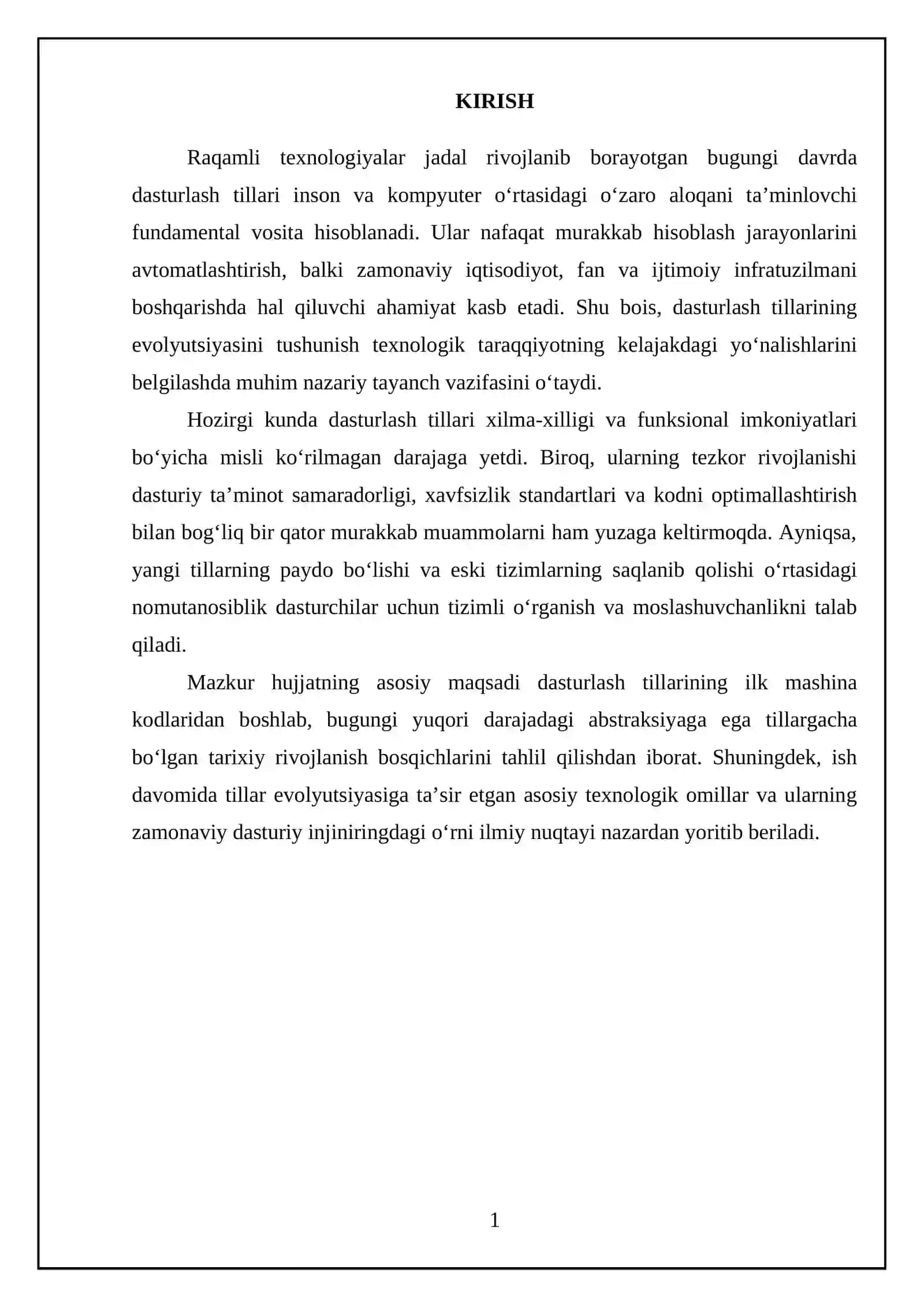 Dasturlash tillarining rivojlanish tarixi 3