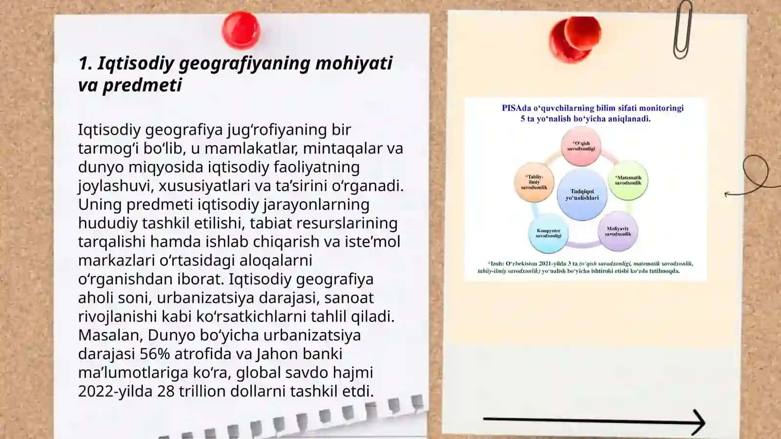IQTISODIY GEOGRAFIYA FANLARI BO‘YICHA MA'RUZA VA AMALIY MASHG‘ULOTLAR TASHKIL ETISHGA TAYYORGARLIK 3
