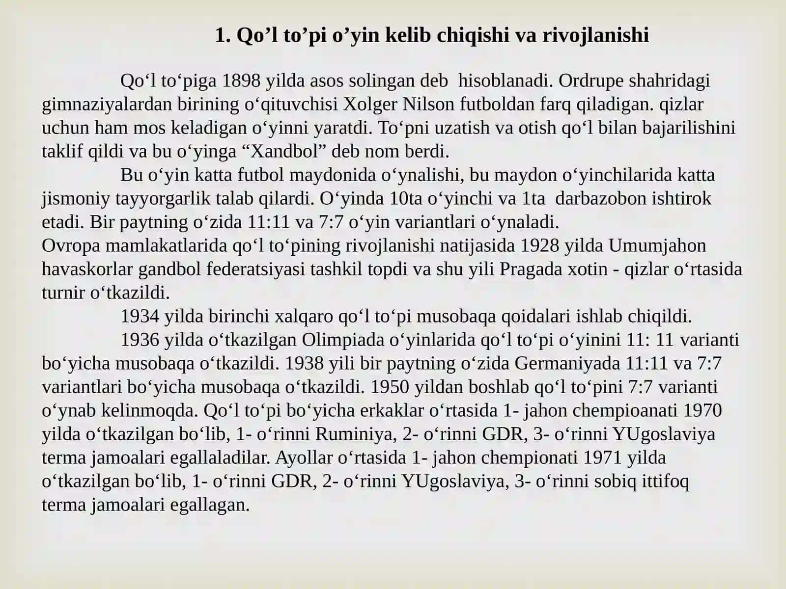 SARDORBEKNING SPORT O'YINLARI VA UNI O'QITISH METODIKASI 3