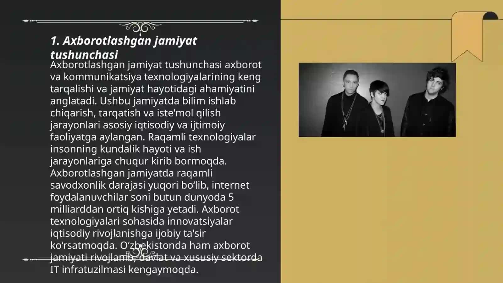 Axborotlashgan jamiyatda axborotning oʻrni hamda erkinligi 3