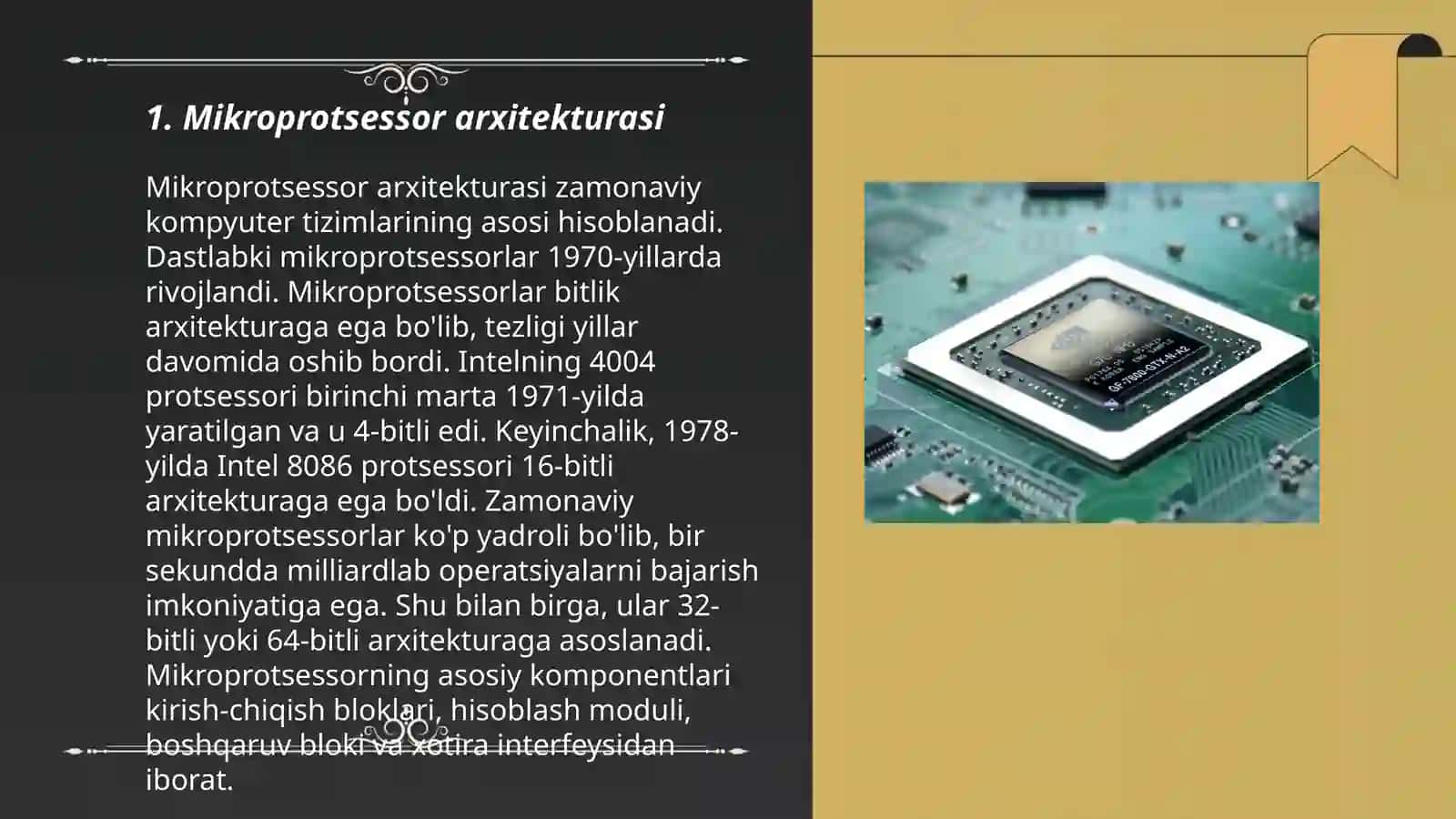 Mikroprosessor qurilmalar 3