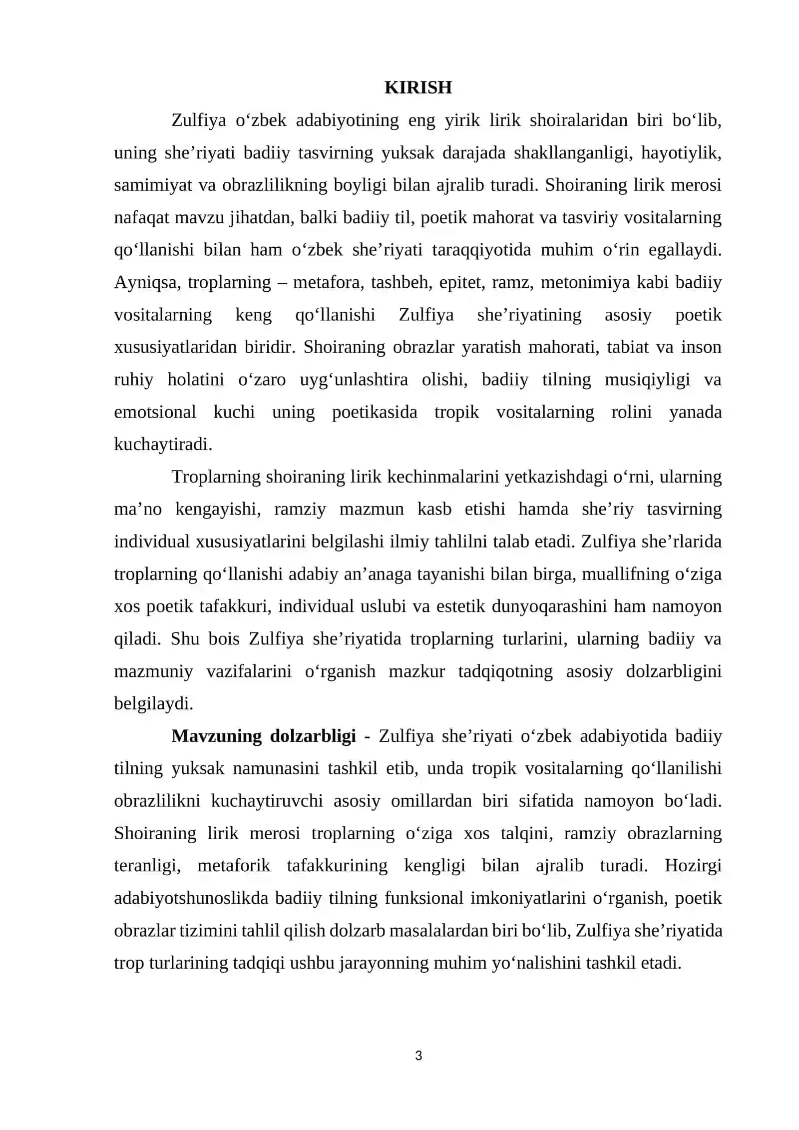 Zulfiya she'riyatida tropning turlari 3