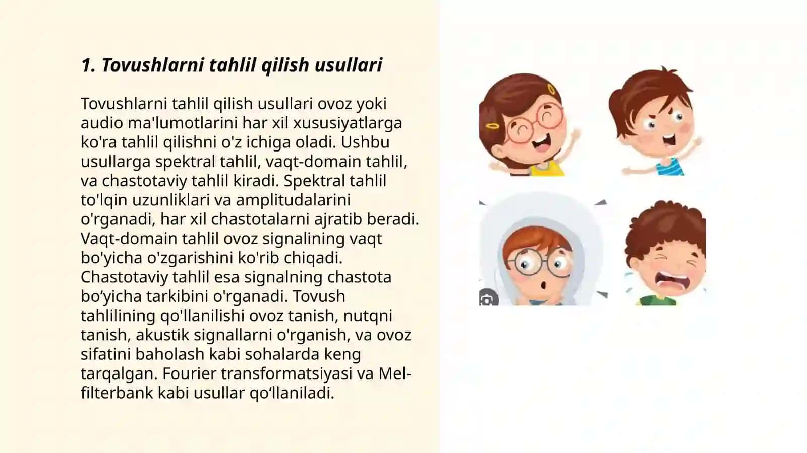Tovushlar ustida ishlash bosqichiga metoʻdik tavsifnoma 3