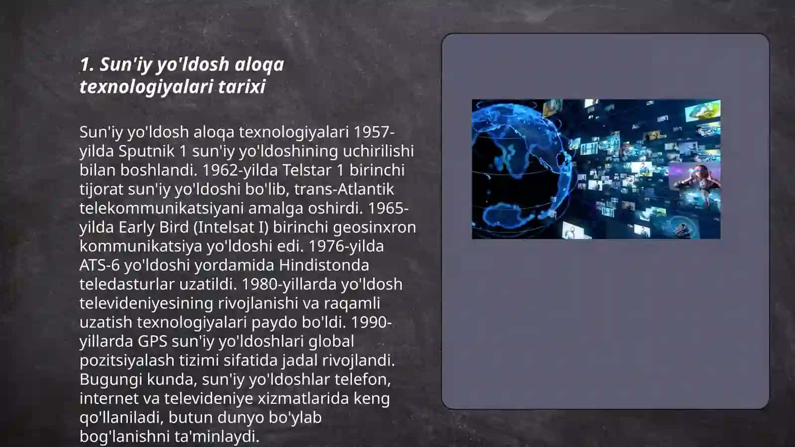 Sun'iy yo'ldosh aloqa texnologiyalari va iqtisodiyot 3