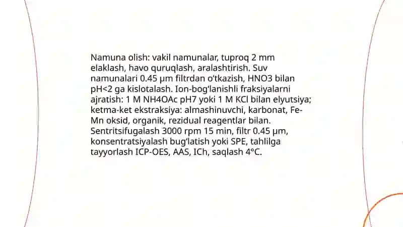 Tuproq va suvda ion bog'lanishli birikmalarni aniqlash 3