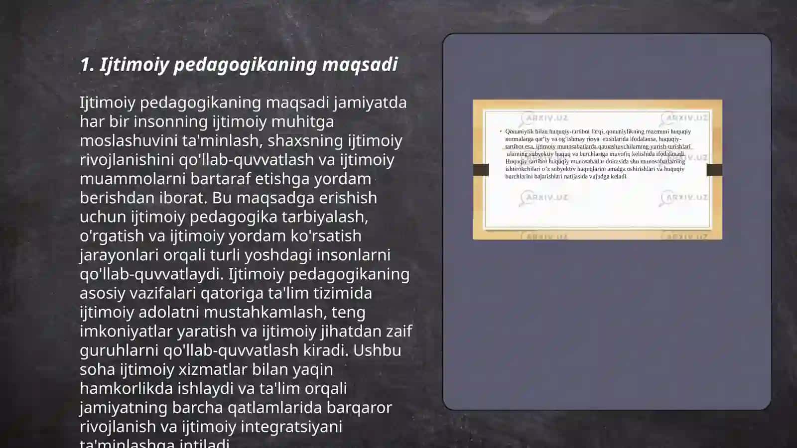 Ijtimoiy pedagogikaning predmeti 3