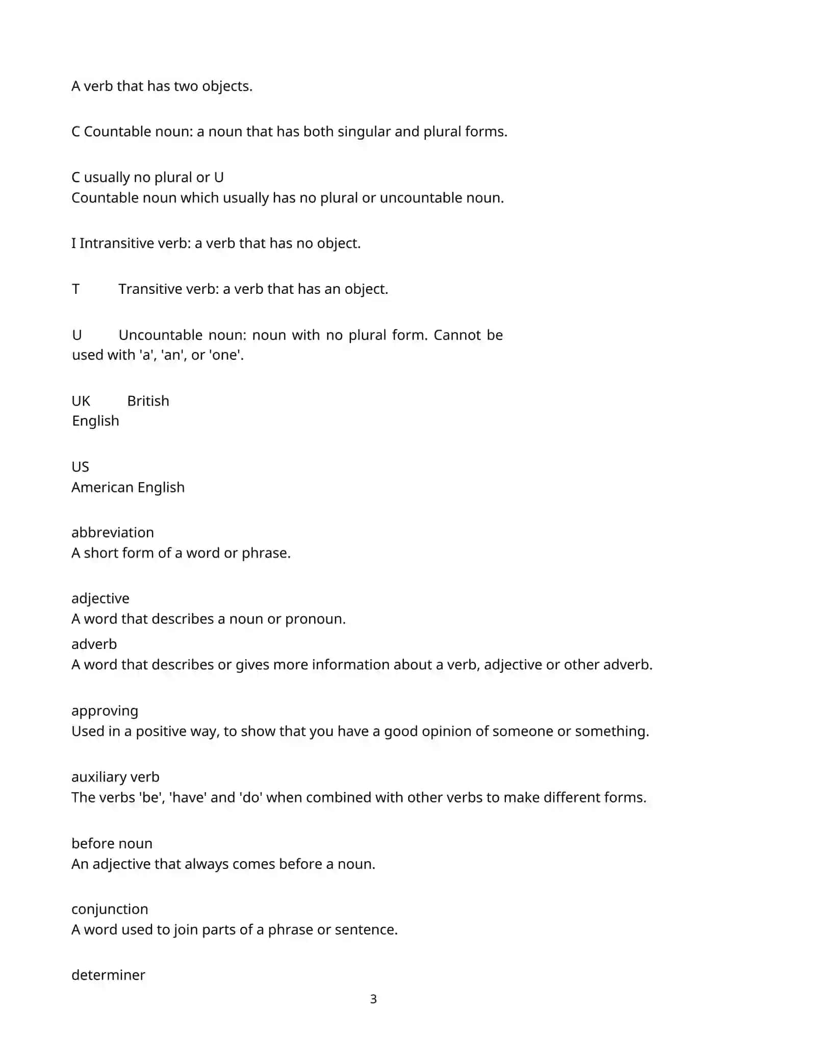 WORD LIST FOR LEVEL B1 3