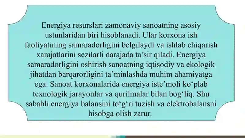ENERGIYADAN SAMARALI FOYDALANISHNING ASOSIY YO‘NALISHLARI 3