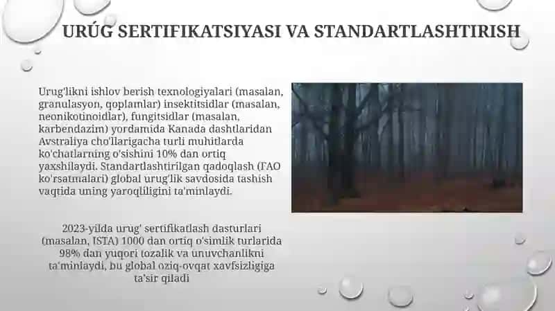 Urug'likni ishlov berish texnologiyalari 3
