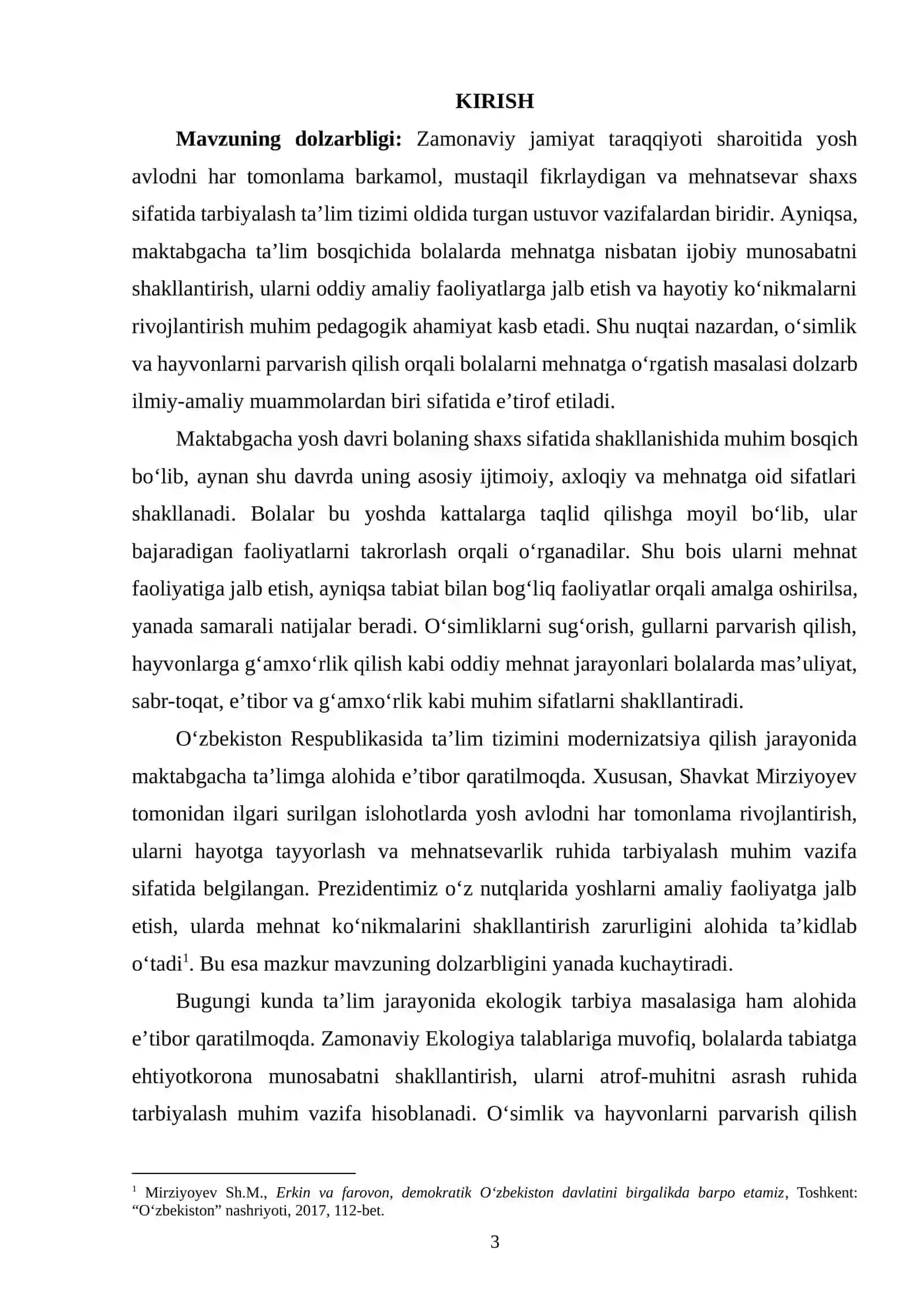 O‘simlik va hayvonlarni parvarish qilish orqali bolalarni mehnatga o‘rgatish 3