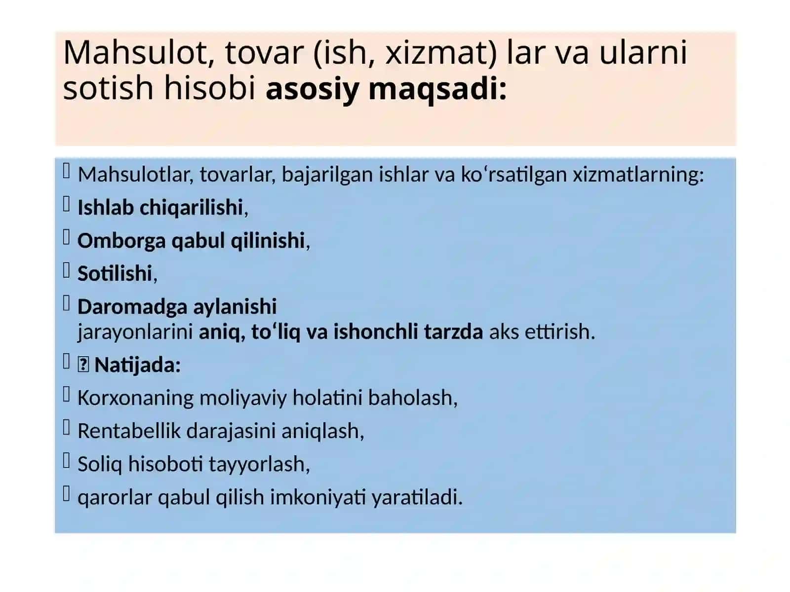 Mahsulot,tovar(ish,xizmat) larvaularnisotishhisobi 3