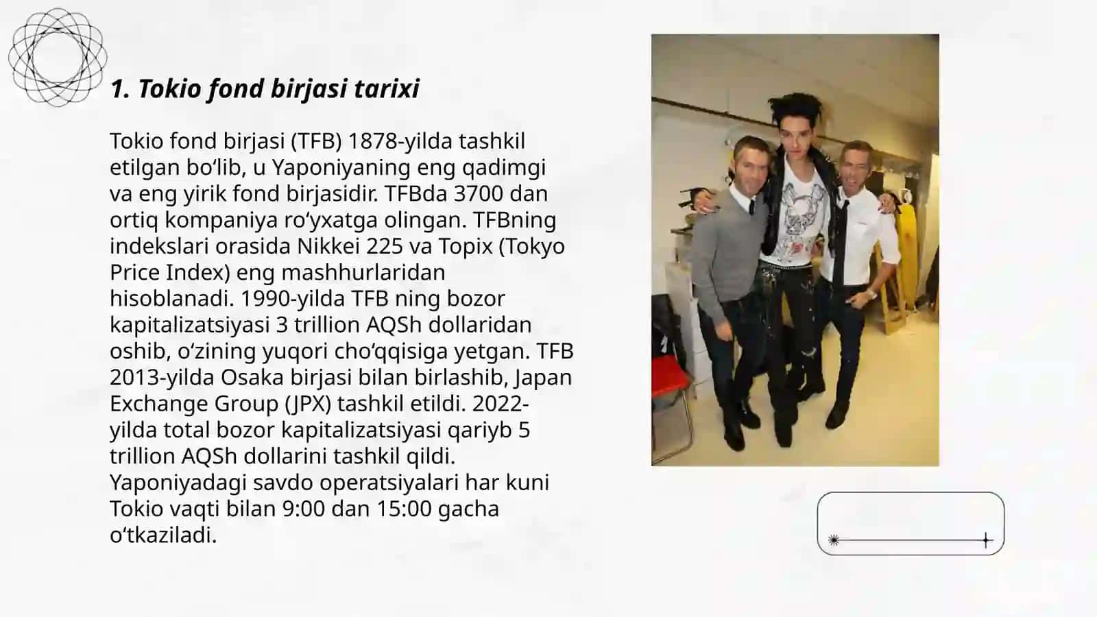 Tokio fond birjasi tarixi 3