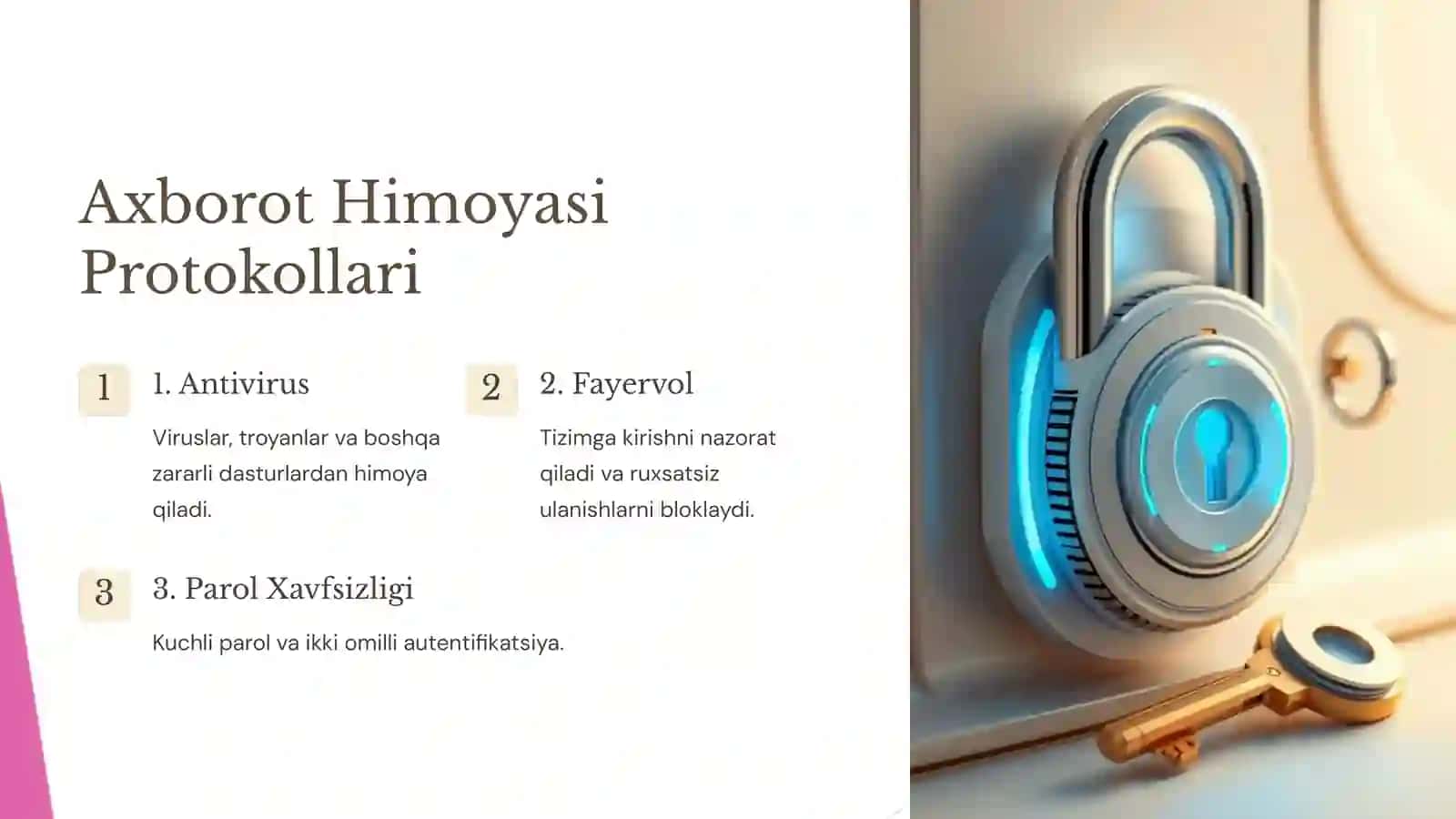 Axborot Xavfsizligi: Antiviruslar va Fayervol 3