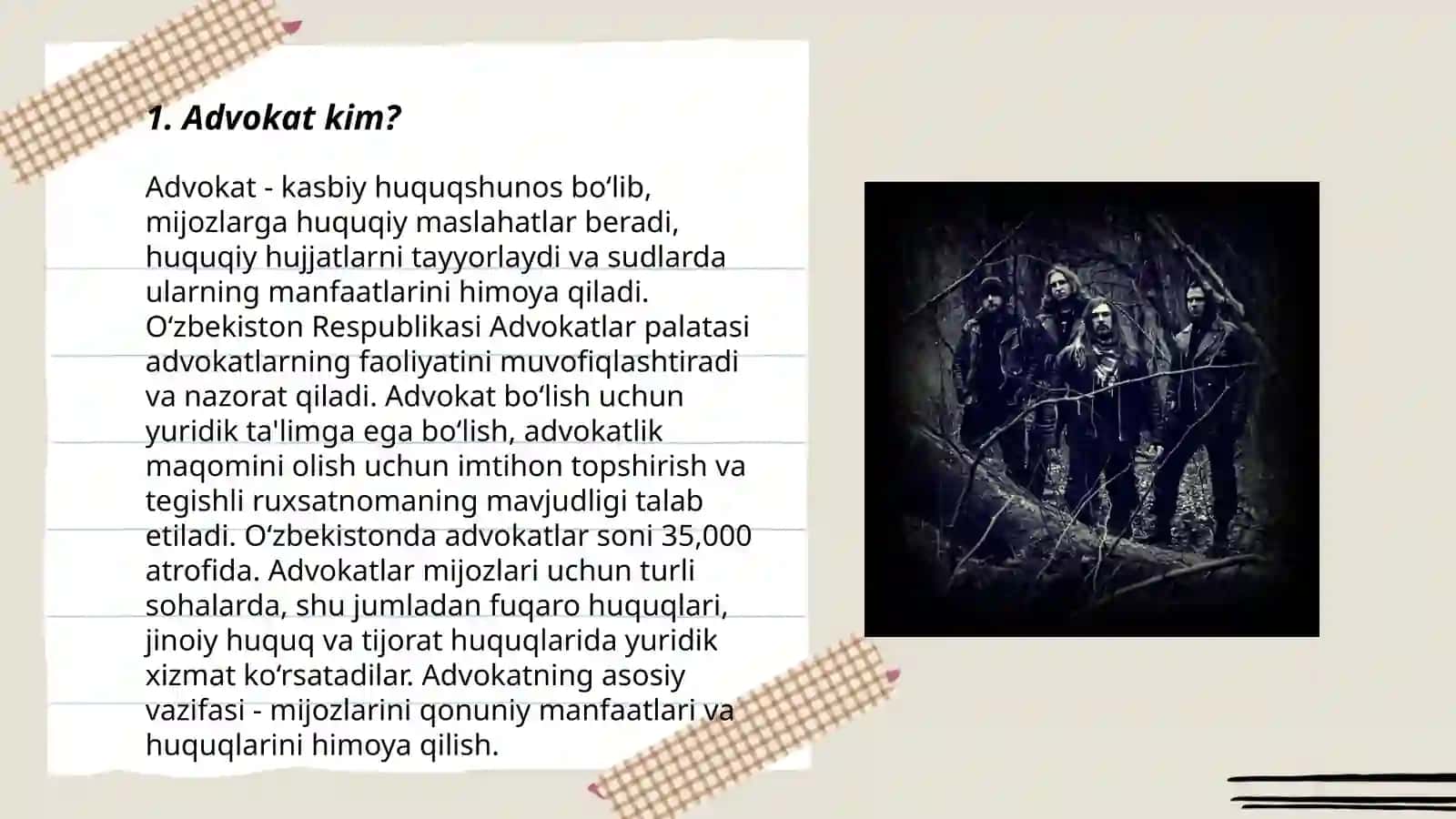 Advokatlik kasbi to'g'risida 3