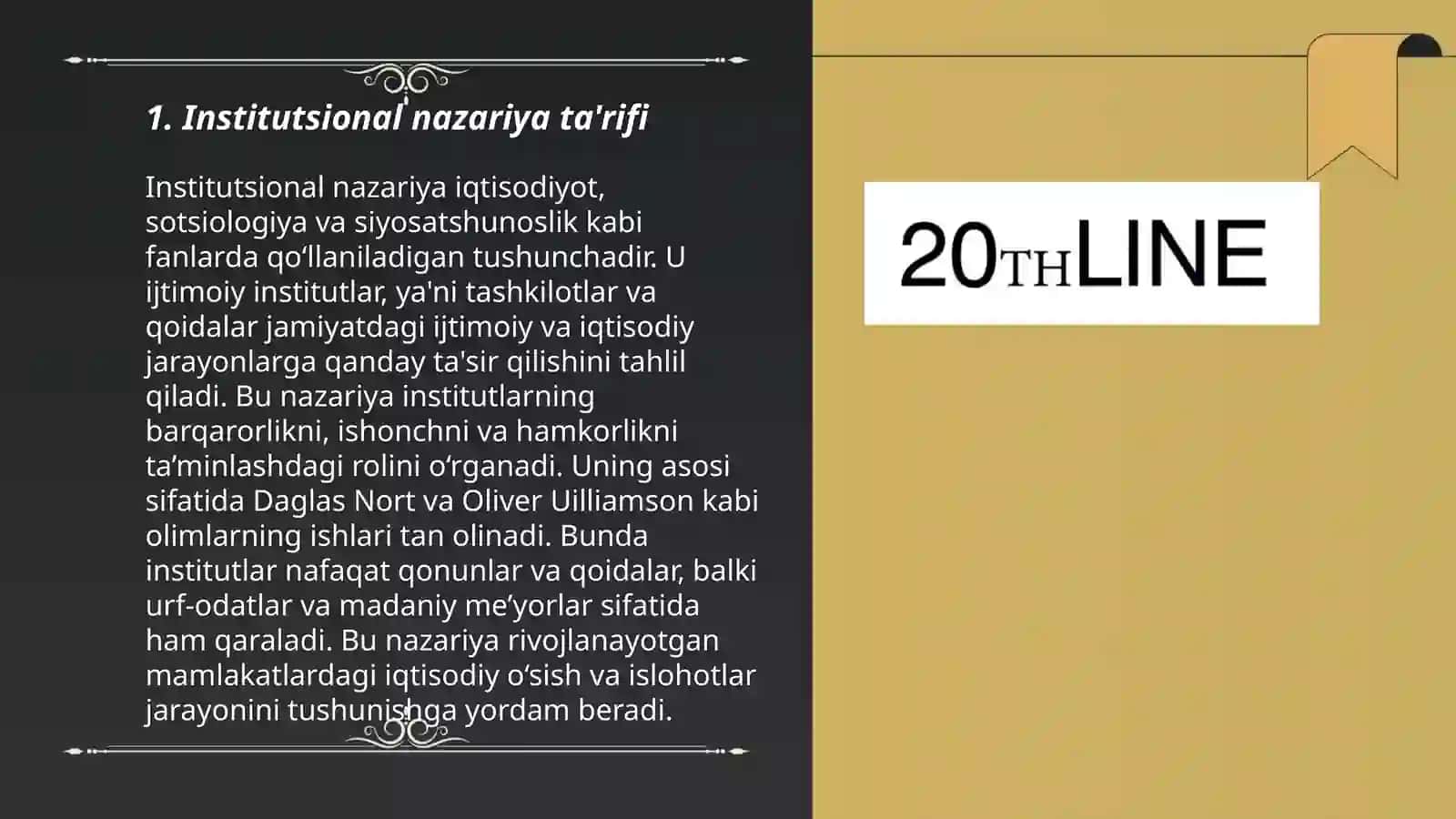 Institutsional nazariyaning predmeti va metodlari 3