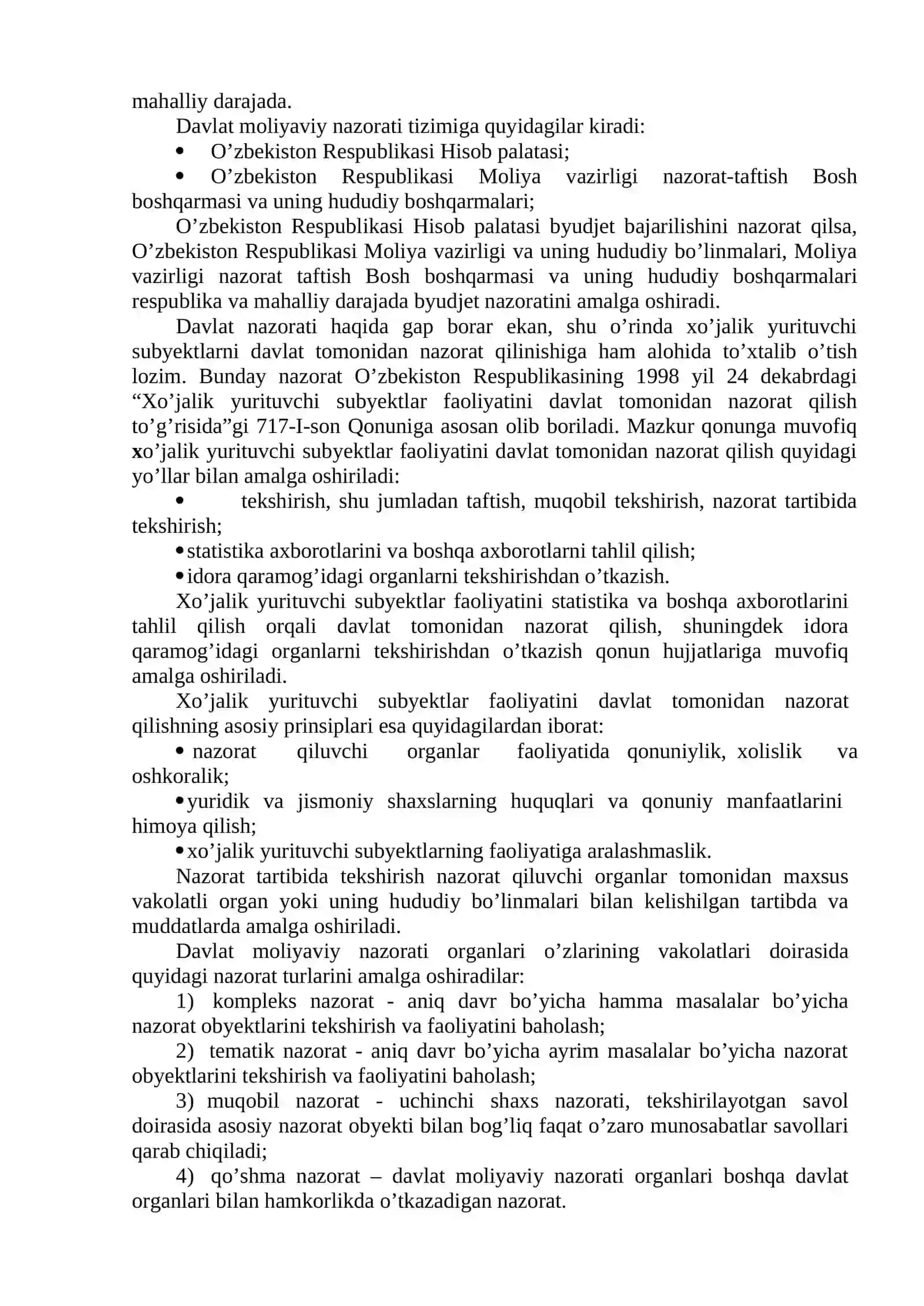 Moliyaviy nazoratni tashkil qilish shakl, usul va turlari 3