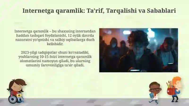 Internetga qaramlik: Ta'rif, Tarqalishi va Sabablari 3