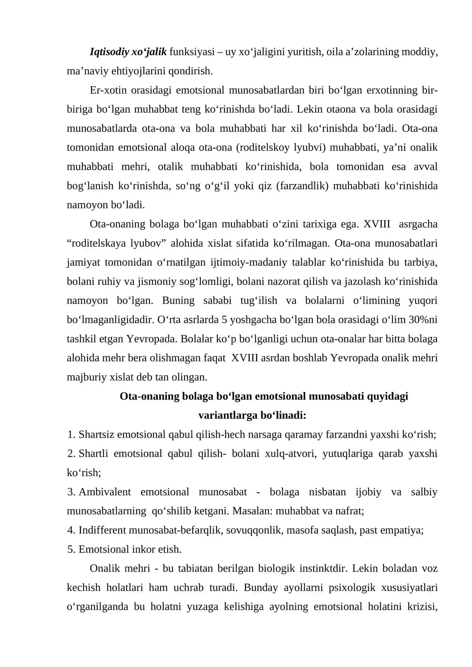Ota-ona bola munosabatlari tizimi 3