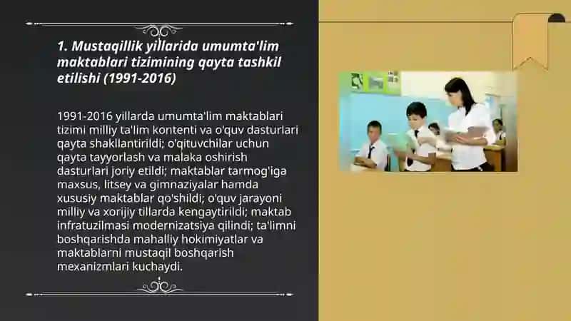 Ta'limda oshirilgan islohatlar 3