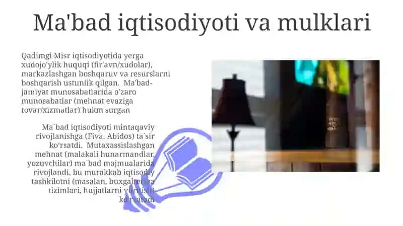 Qadimgi Misrdagi iqtisodiy g'oyalar 3