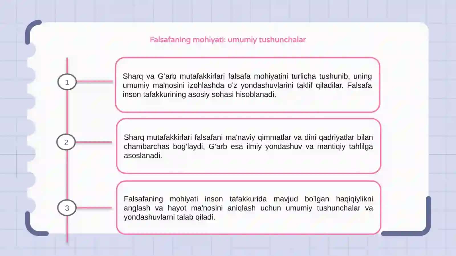 Falsafaning mohiyatiga oid Sharq va G’arb mutafakkirlari ta’riflarini tasniflash 3
