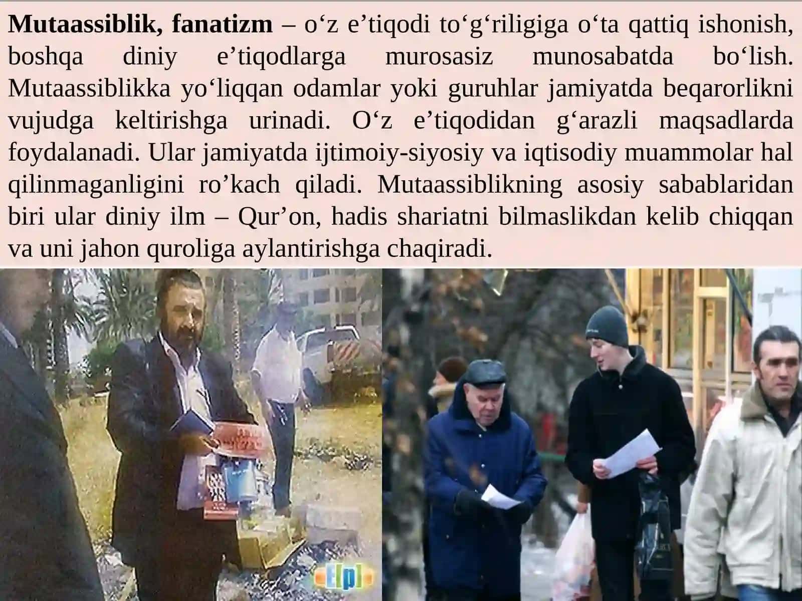 Diniy fanatizm, ekstremizm, fundamentalizm 3