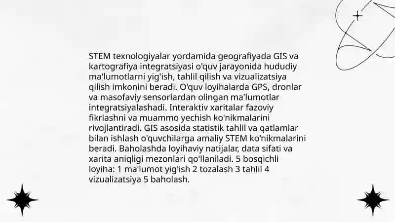 Geografiya taʼlimi tizimida STEM taʼlim 3