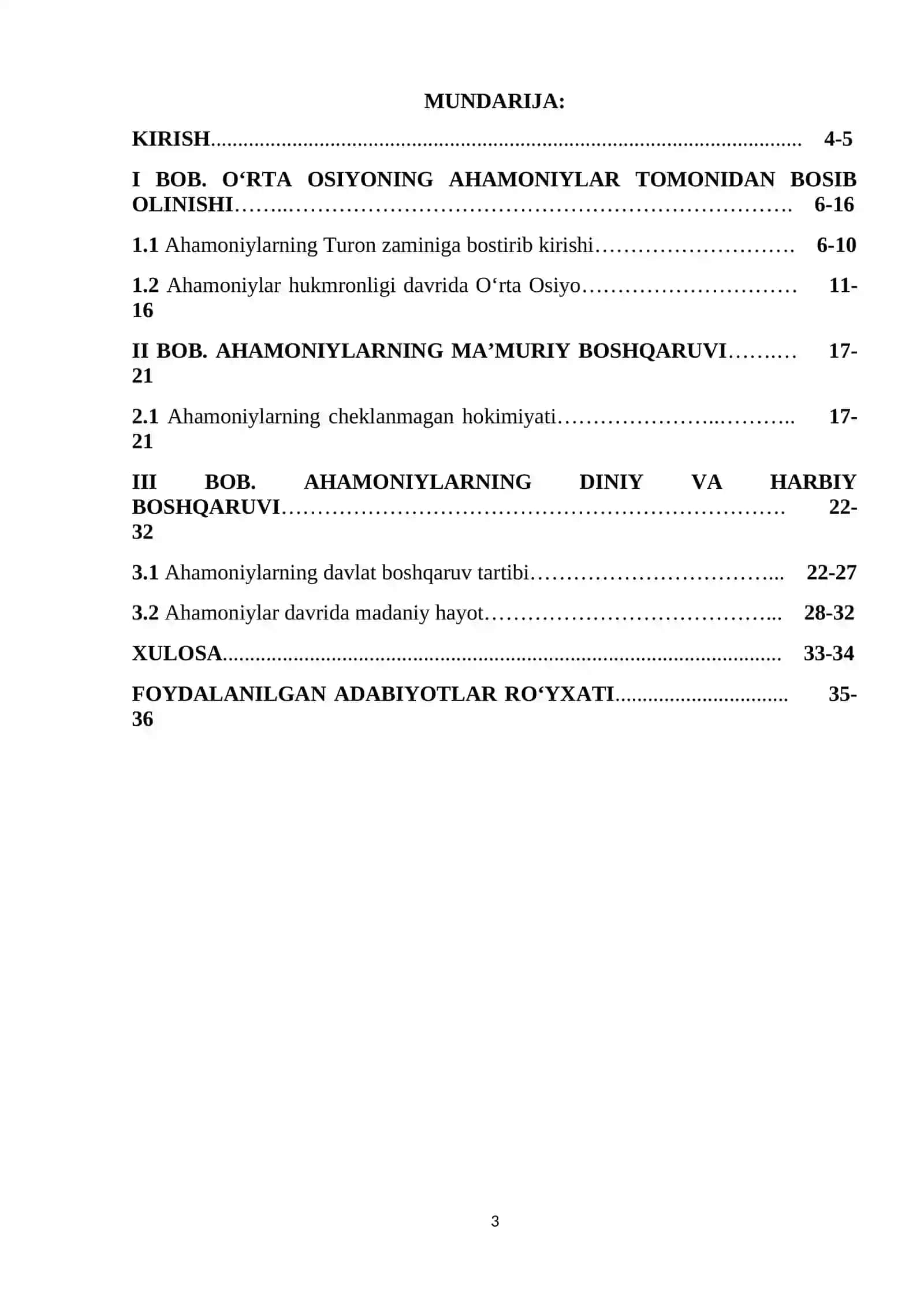 Ahamoniylarning cheklanmagan podsho hokimyati (mutlaq monarxiya) KURS ISHI 3