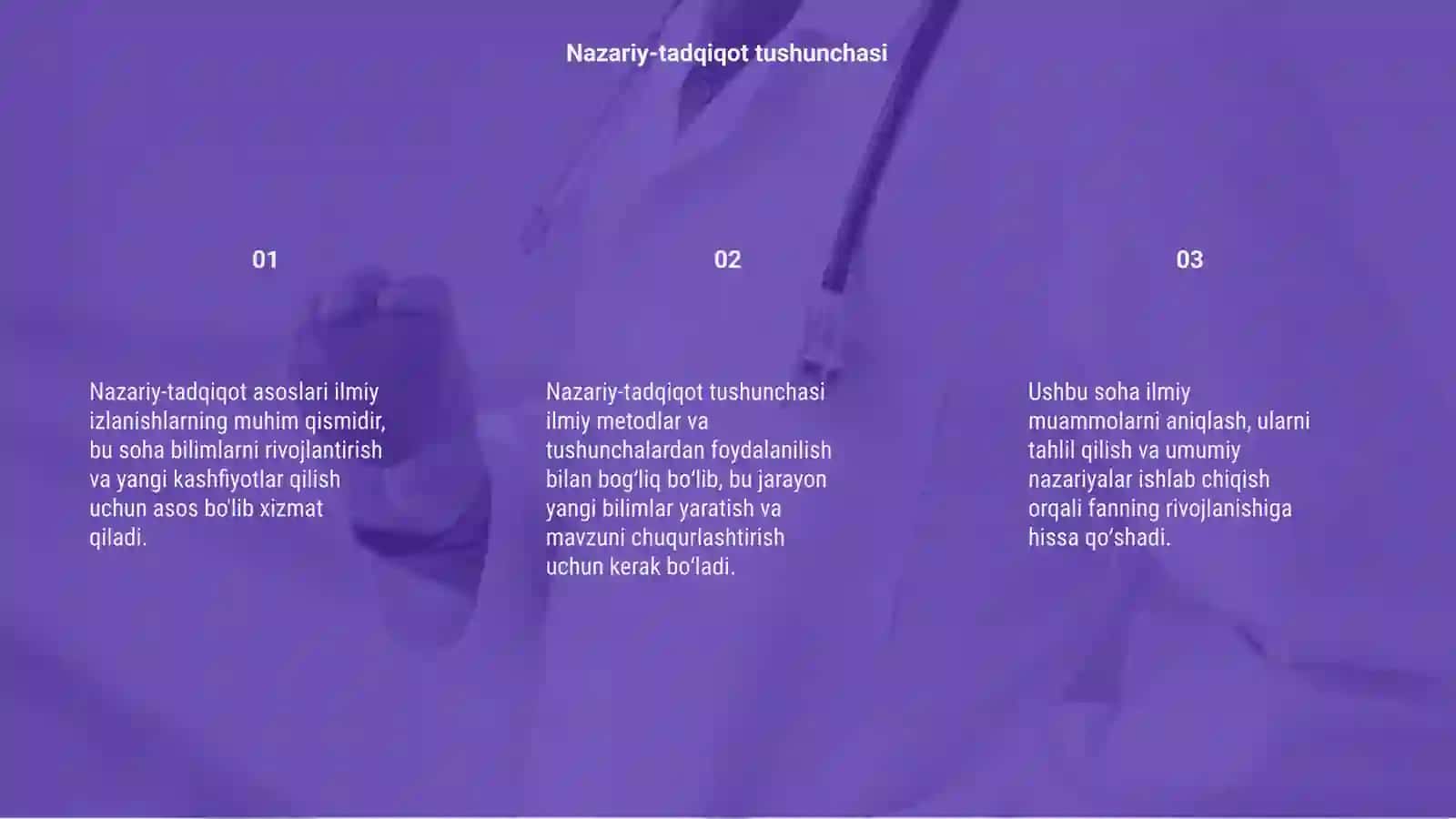 Nazariy-tadqiqot asoslari 3