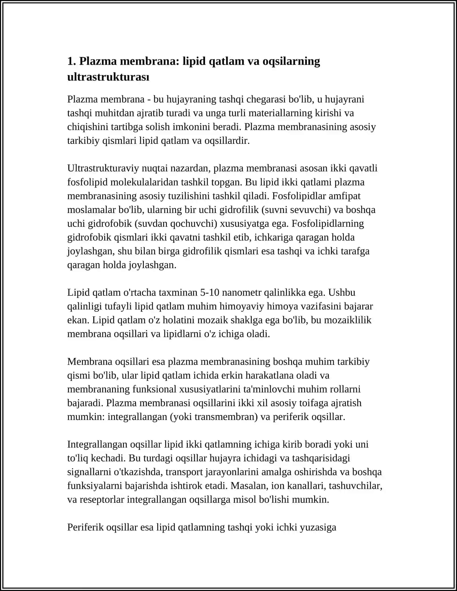 EUKARIOT HUJAYRALARNING ULTRASTRUKTURA TUZILISHI 3
