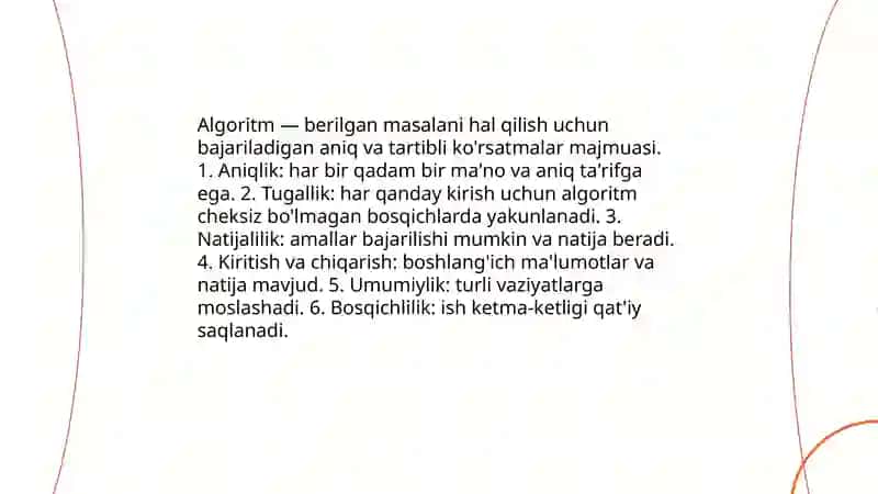 Algoritm va blok-sxemalar 3