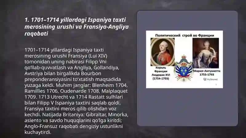 XVIII asrdagi xalqaro munosabatlarda Fransiya va Angliya raqobati 3