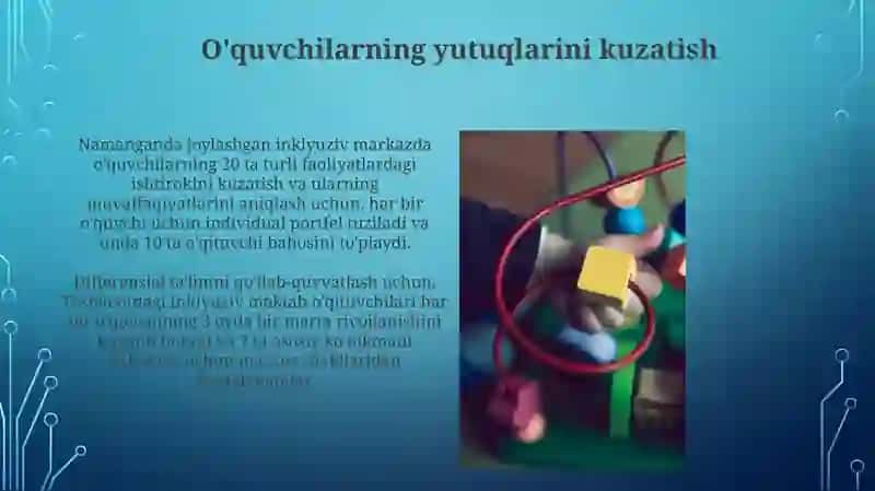 Inklyuziv talim tarbiyachisi mashgulotlarni tashkil qilishdagi faoliyati 3