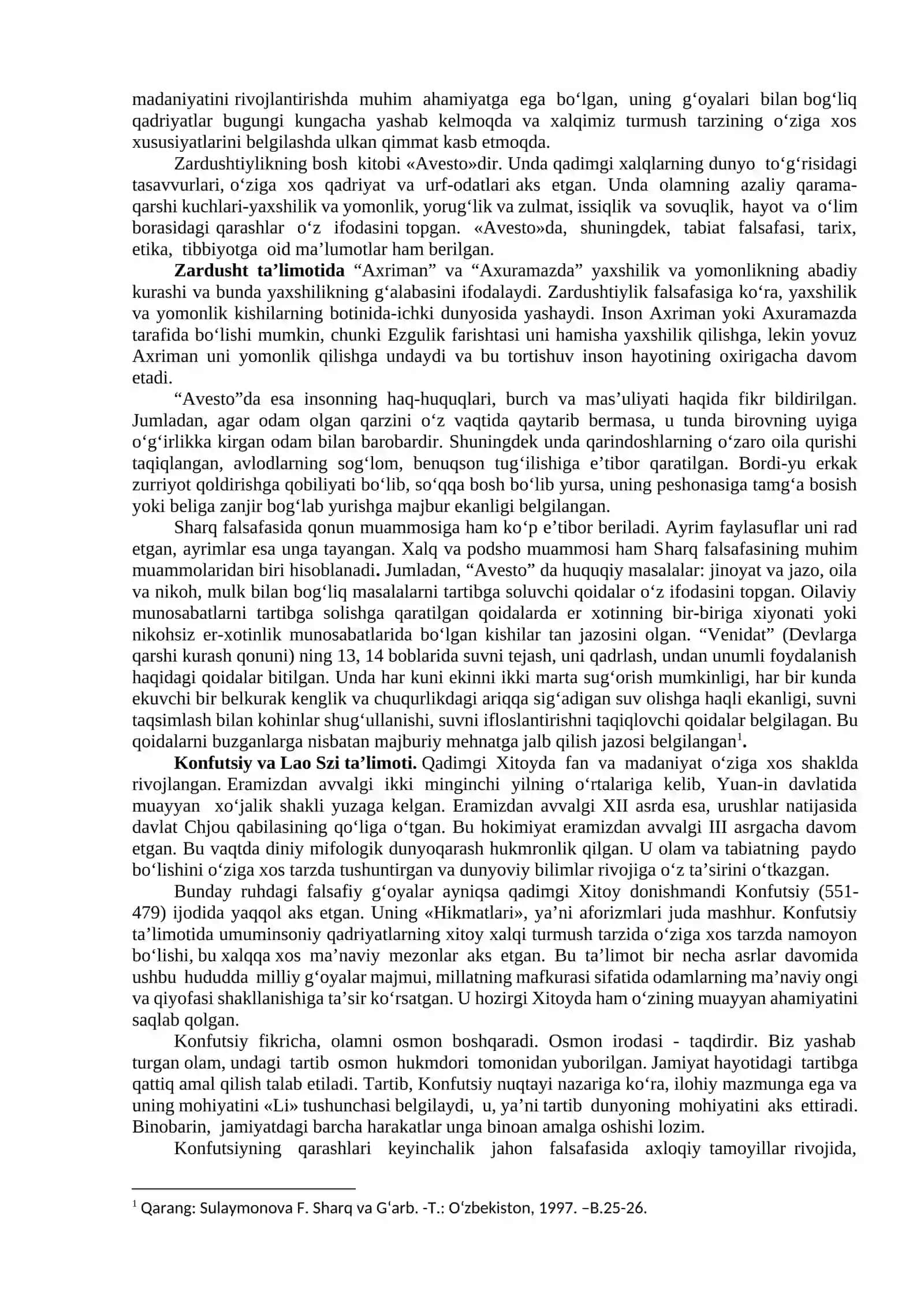 Falsafiy tafakkur taraqqiyoti bosqichlari: Sharq falsafasi 3