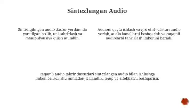 Sintezlangan Audio 3