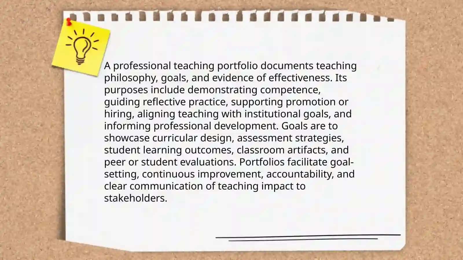 Developing professional teaching portfolio 3