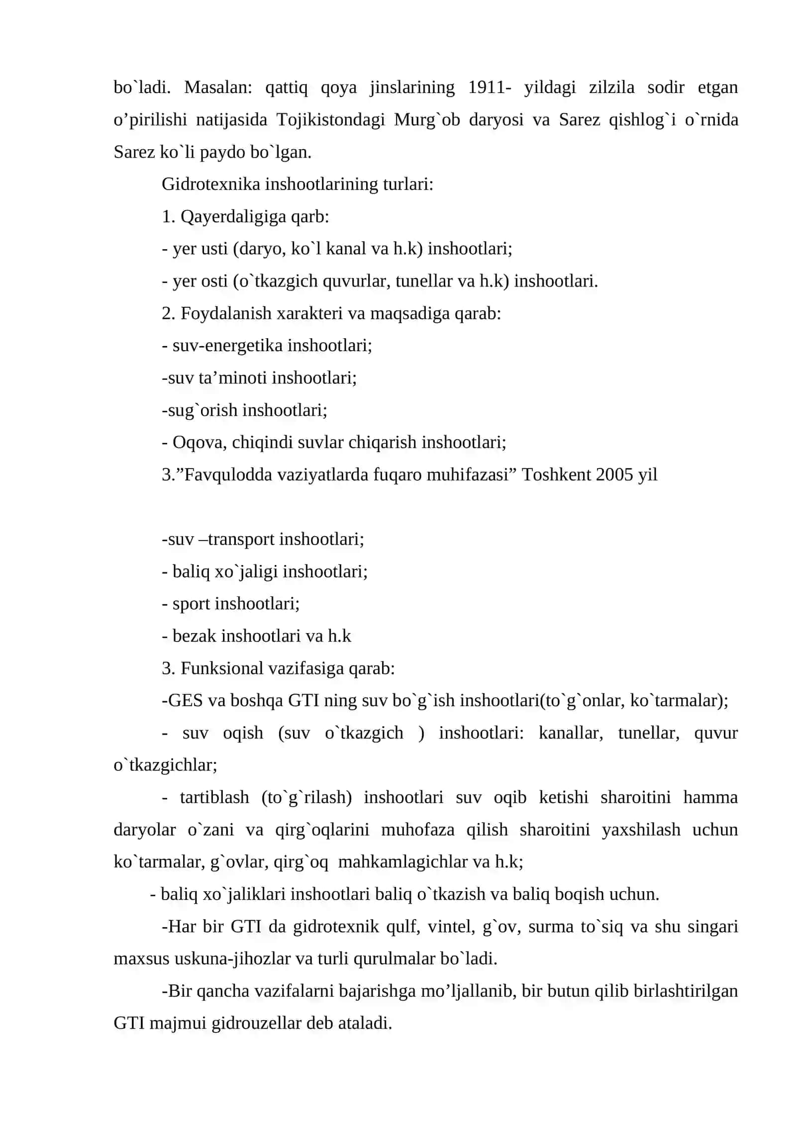 Gidrotexnika inshootdagi favqulotda vaziyatlar 3