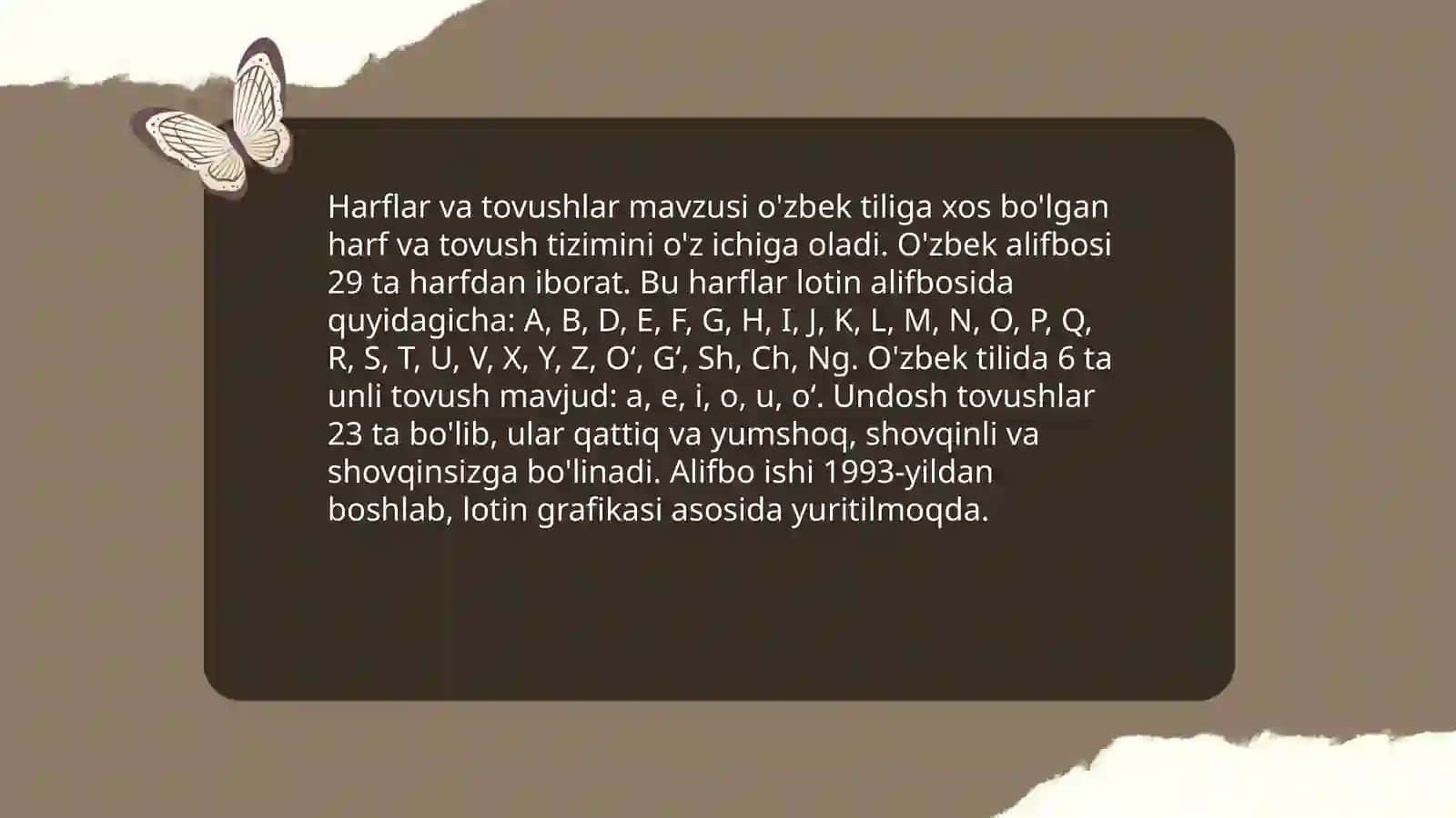 Harflar va tovushlar 3