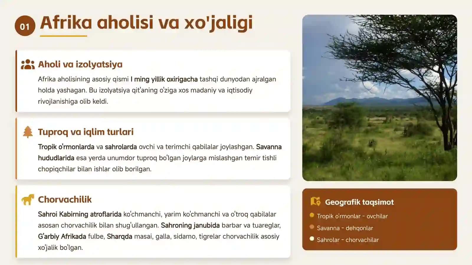 7-sinf Jahon tarixi O'rta Asrlarda Afrika Xalqlari mavzusi 3