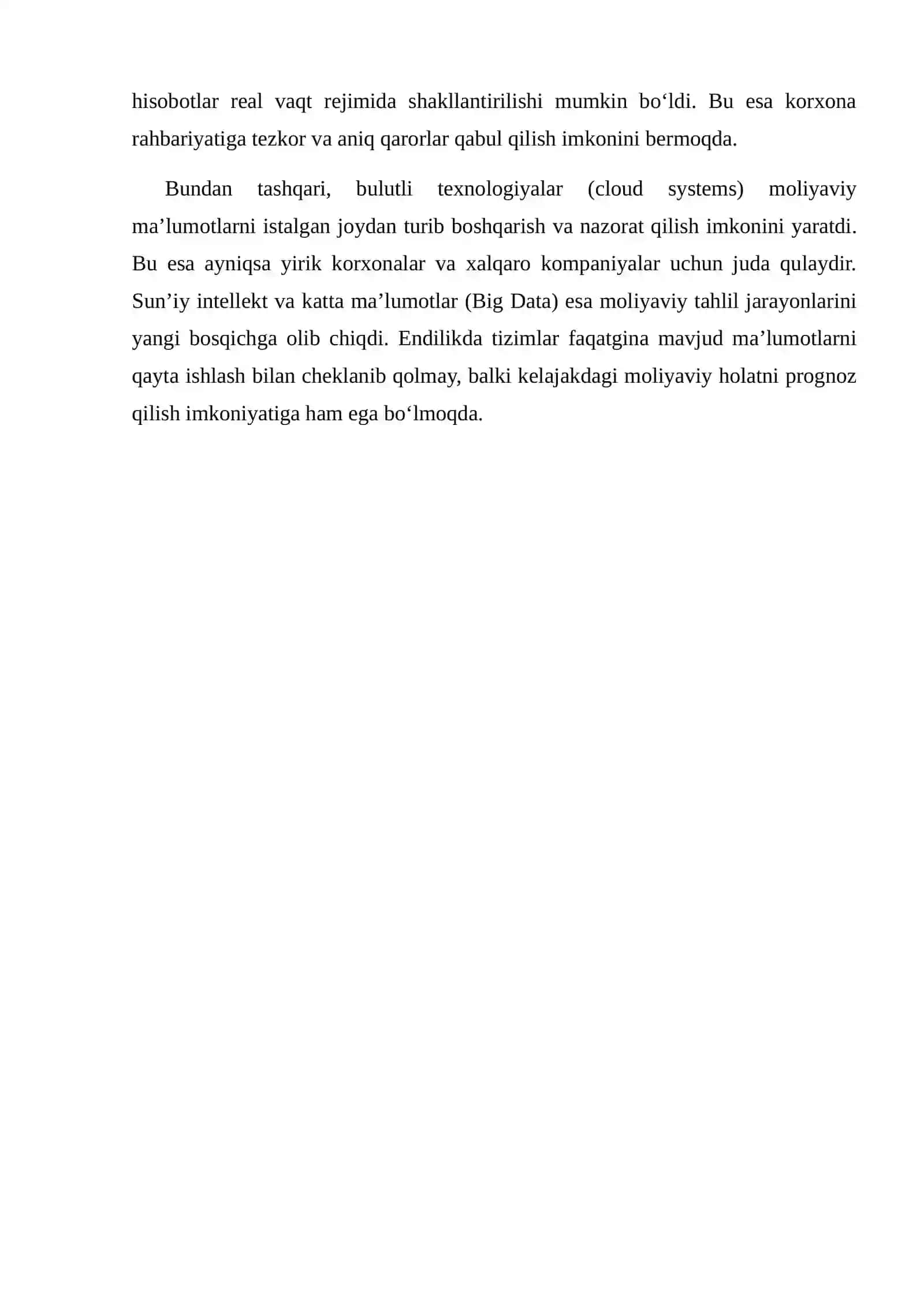 Raqamli texnologiyalarning moliyaviy hisobotga ta’siri 3