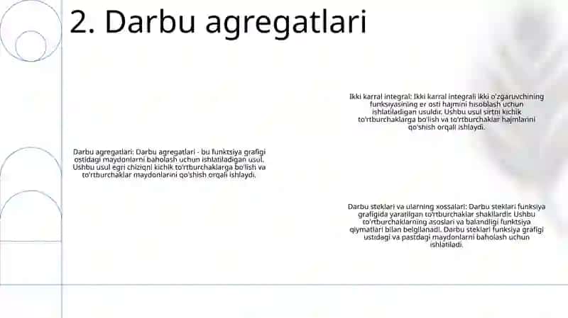 Ikki Karrali Integral. Darbu Yig'Indilari Va Ularning Xossalari 3