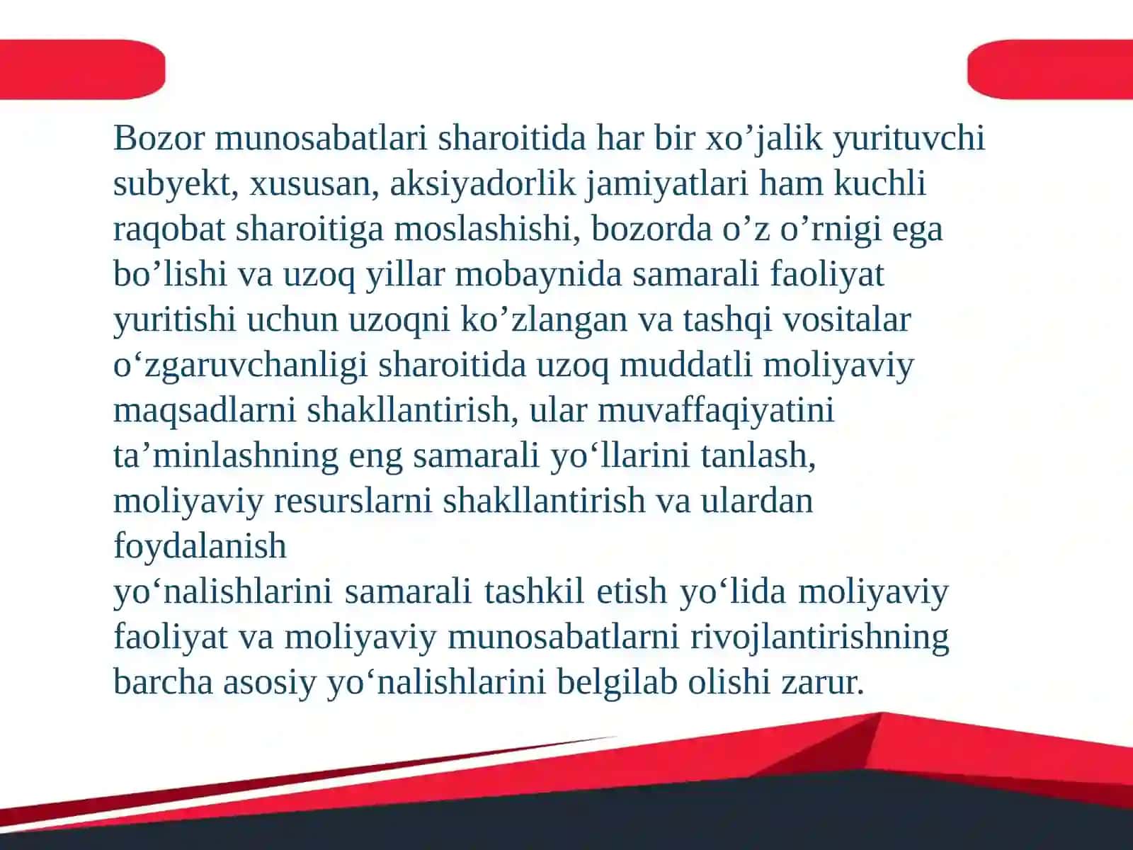 KORPORATIV MOLIYAVIY REJALASHTIRISH 3