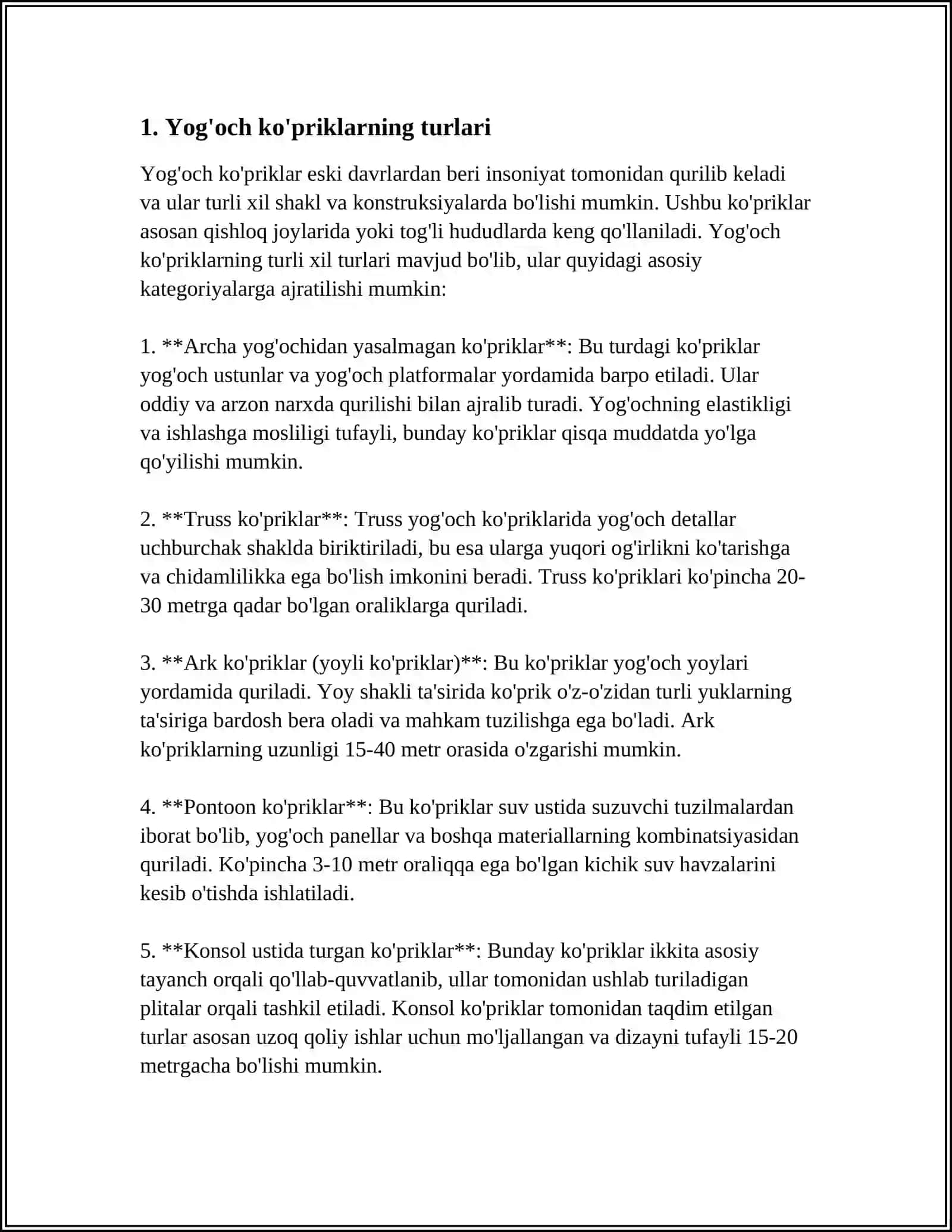 MUSTAQIL ISH Mavzu: YOG'OCH KO'PRIK QURILMALARINING ASOSIY SISTEMALARI 3